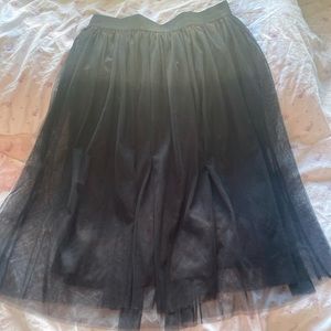 Janet Chung Black Tulle Skirt